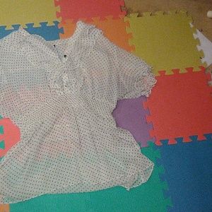 White polka dots shirt